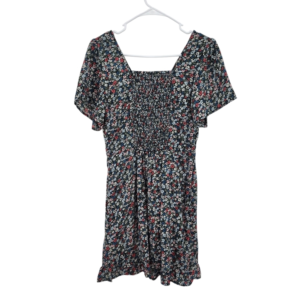 Abercrombie and Fitch Women's Floral V-Neck Babydoll Mini Dress Sz Small - Picture 3 of 8